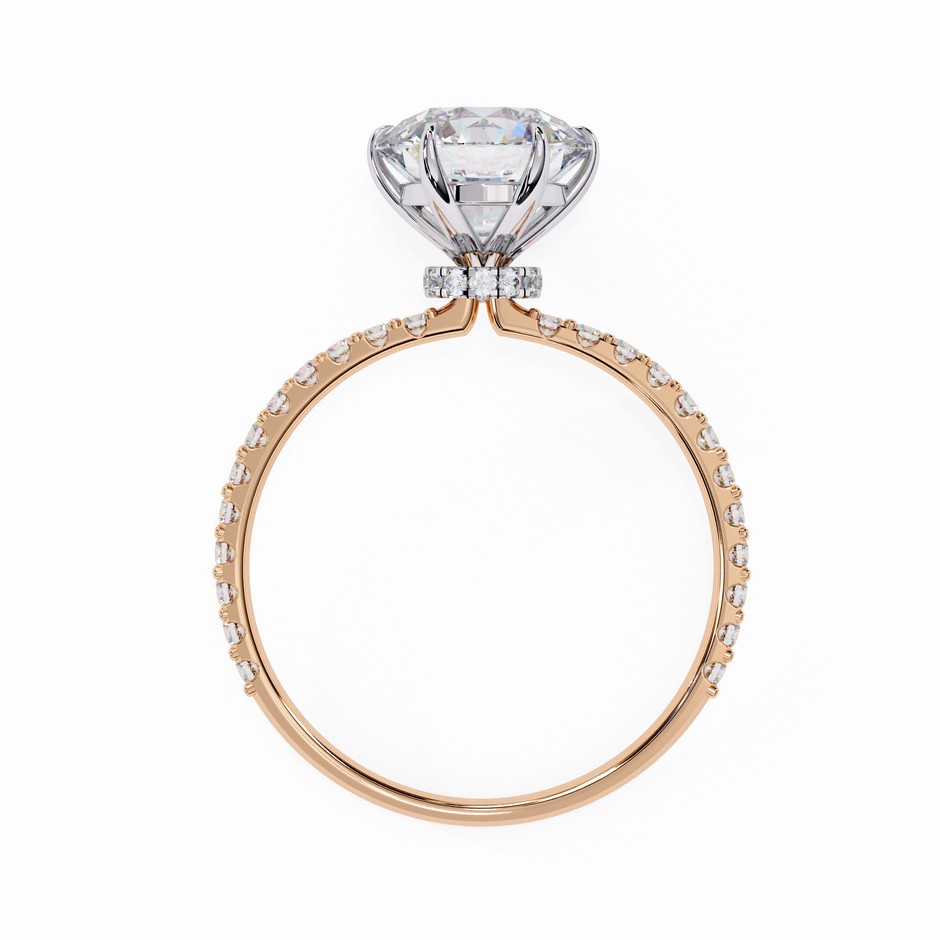 Cushion-Cut Diamond Solitaire Ring in 10k–18k Gold