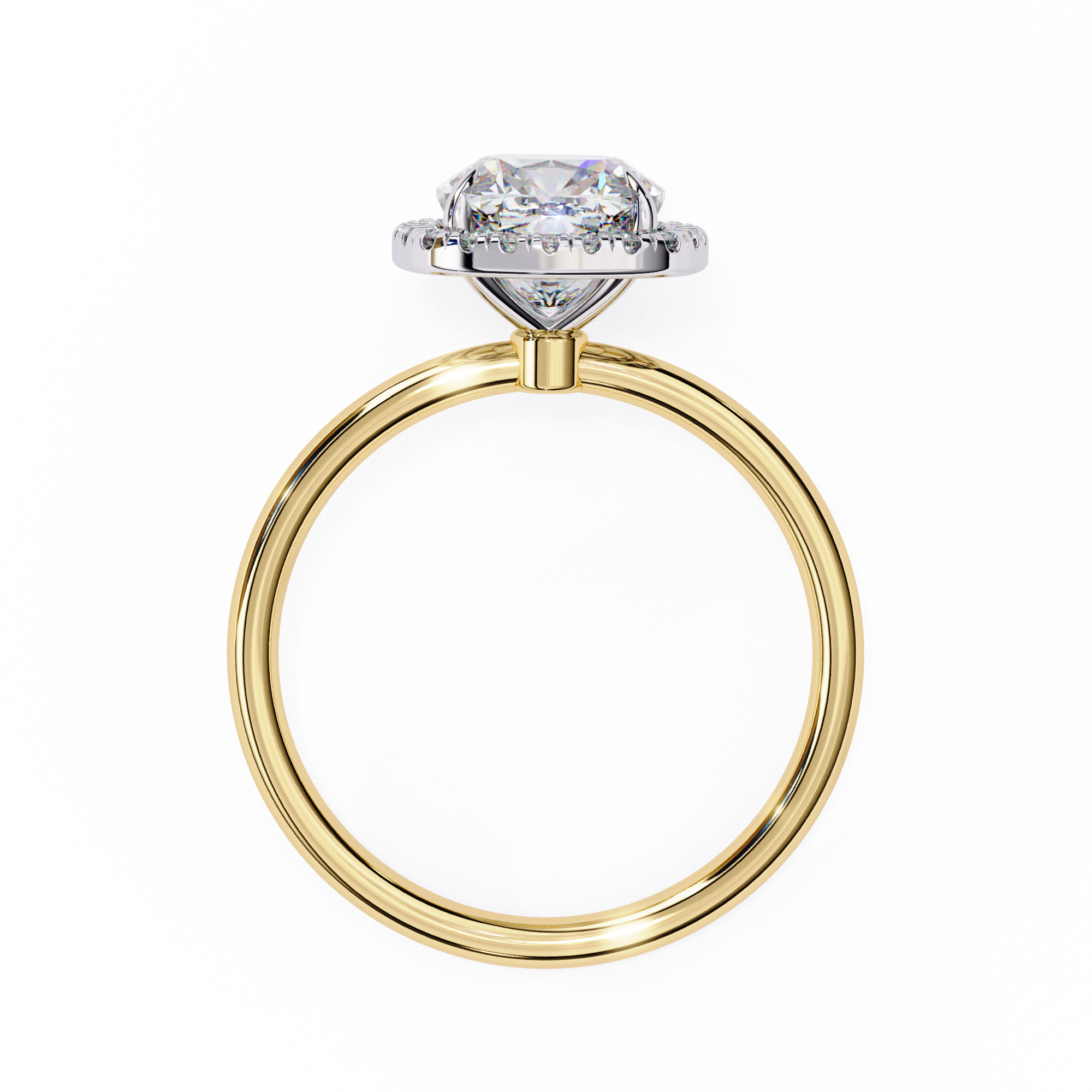 Diamond Solitaire Ring in 10k–18k Gold