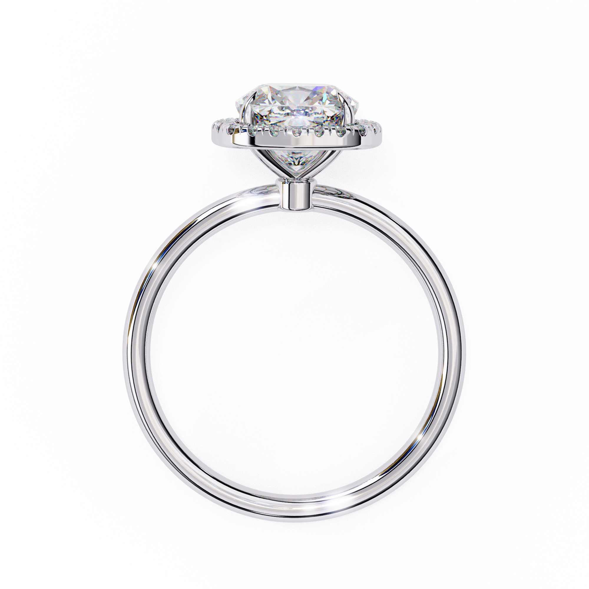 Diamond Solitaire Ring in 10k–18k Gold
