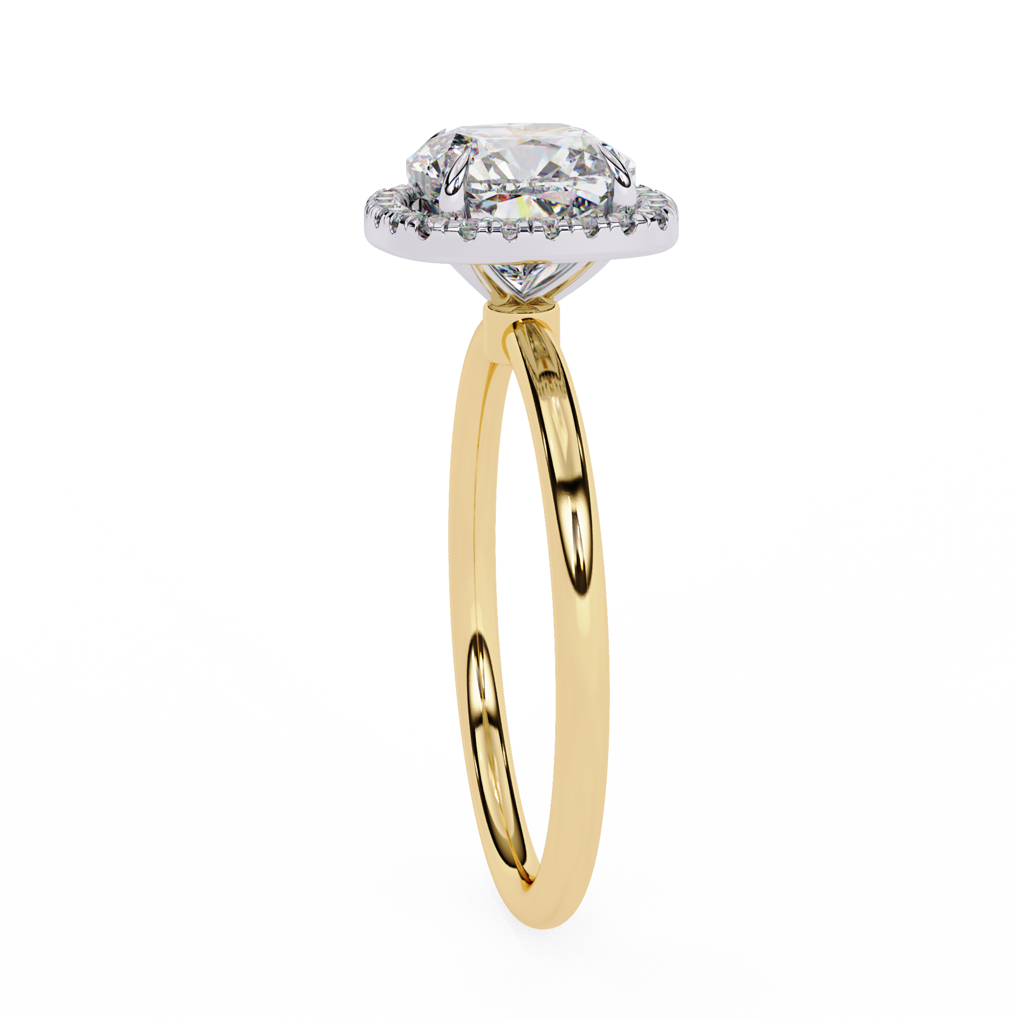 Diamond Solitaire Ring in 10k–18k Gold