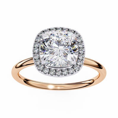 Diamond Solitaire Ring in 10k–18k Gold
