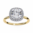 Diamond Solitaire Ring in 10k–18k Gold