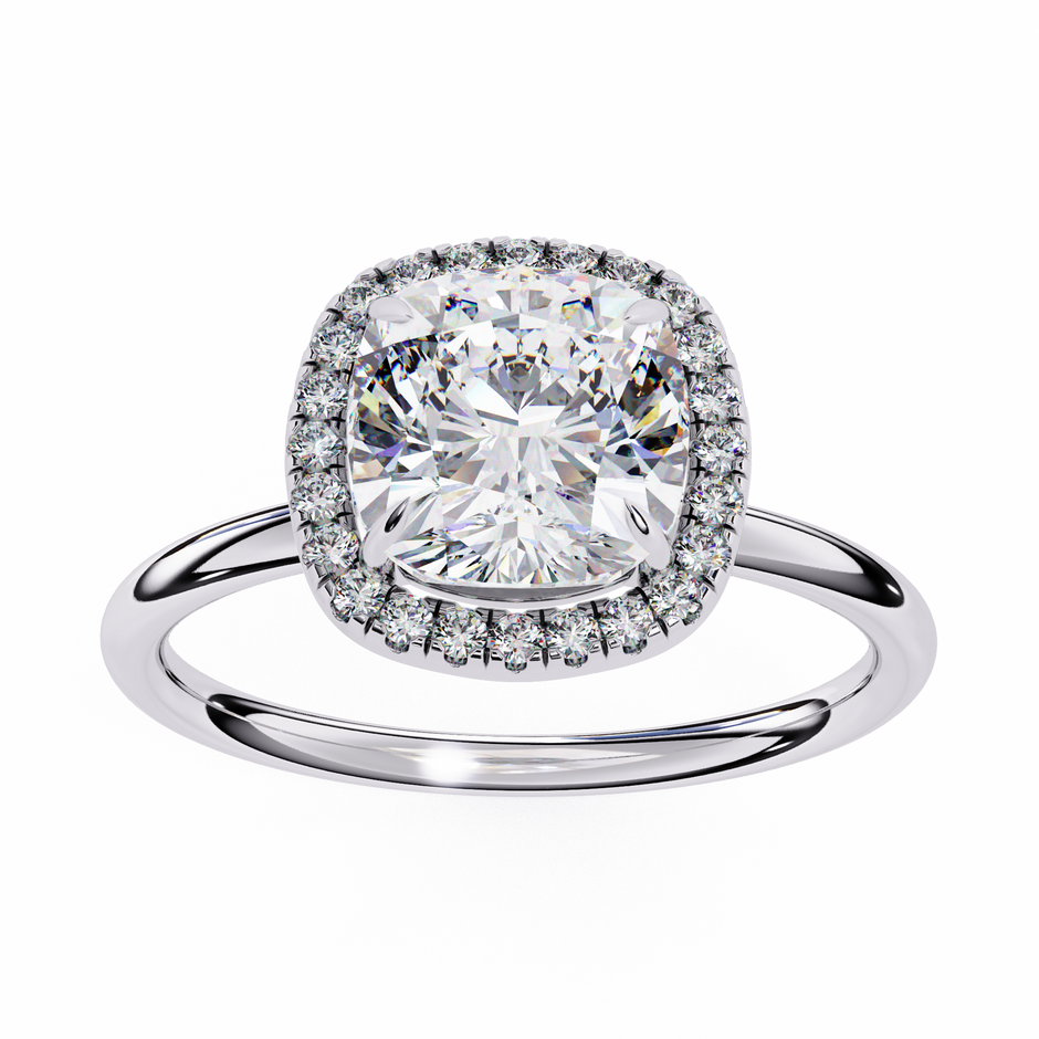 Diamond Solitaire Ring in 10k–18k Gold