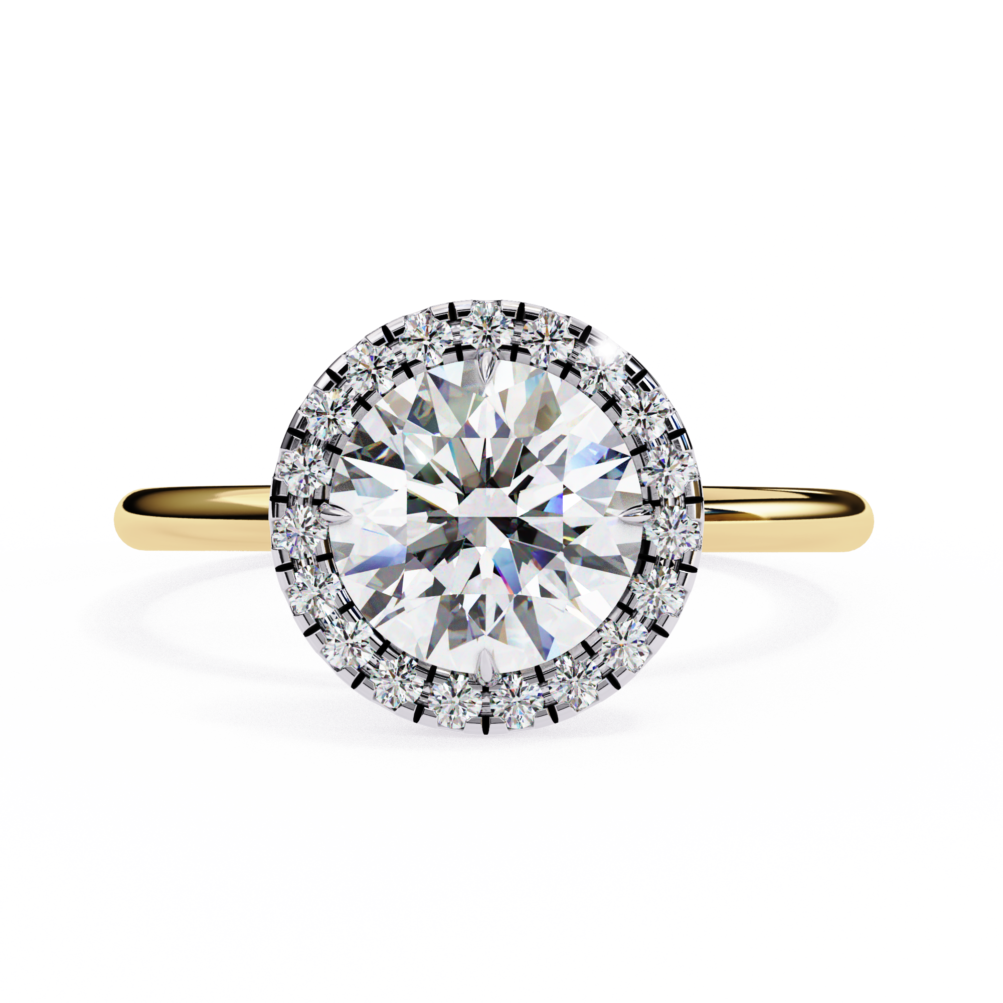 Diamond Solitaire Ring in 10k–18k Gold