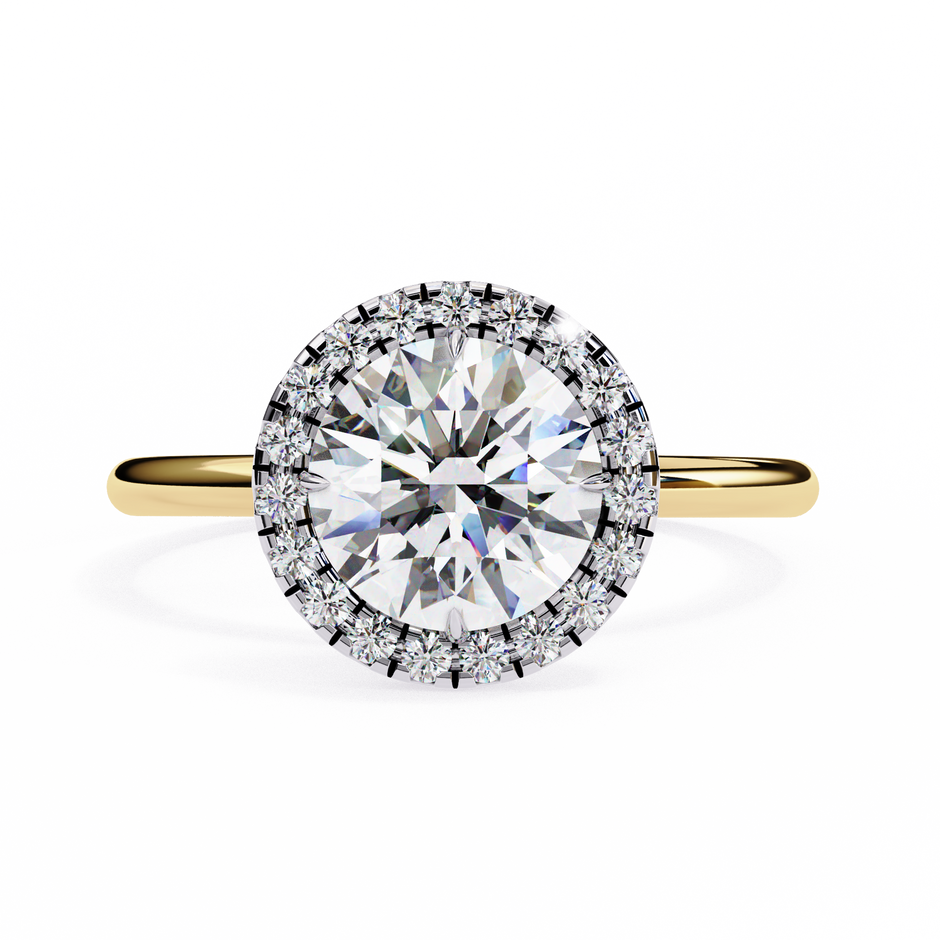 Diamond Solitaire Ring in 10k–18k Gold