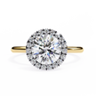 Diamond Solitaire Ring in 10k–18k Gold