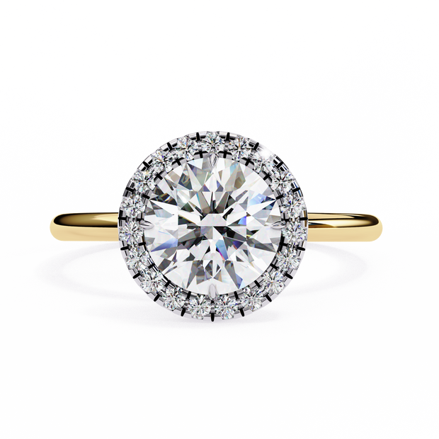 Diamond Solitaire Ring in 10k–18k Gold