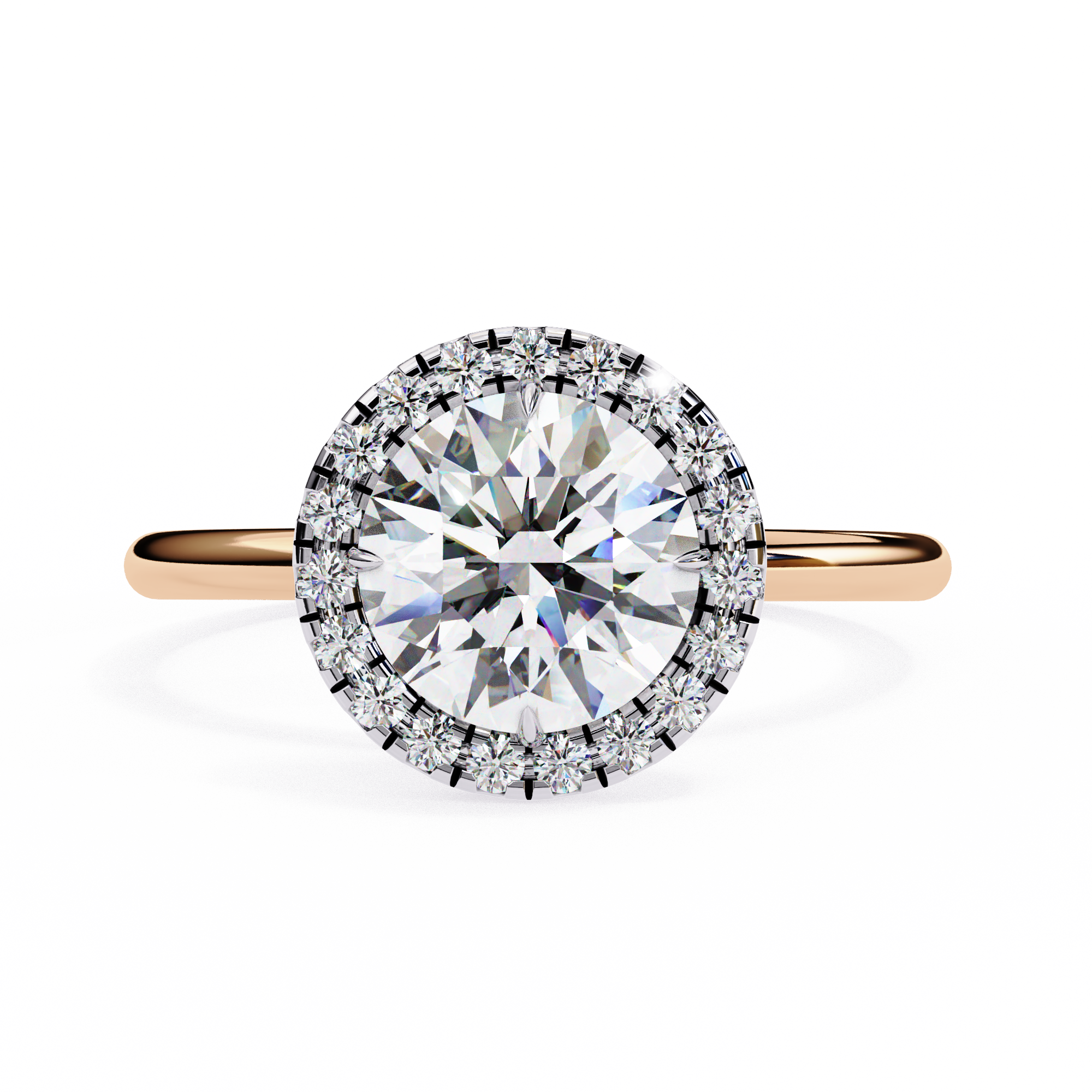 Diamond Solitaire Ring in 10k–18k Gold