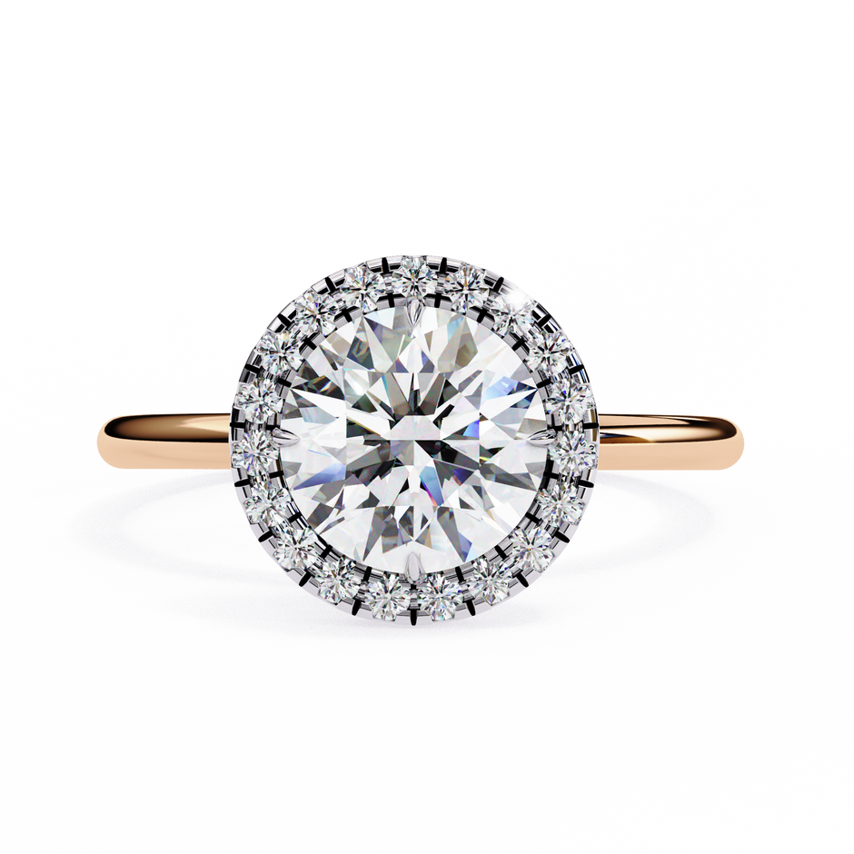 Diamond Solitaire Ring in 10k–18k Gold