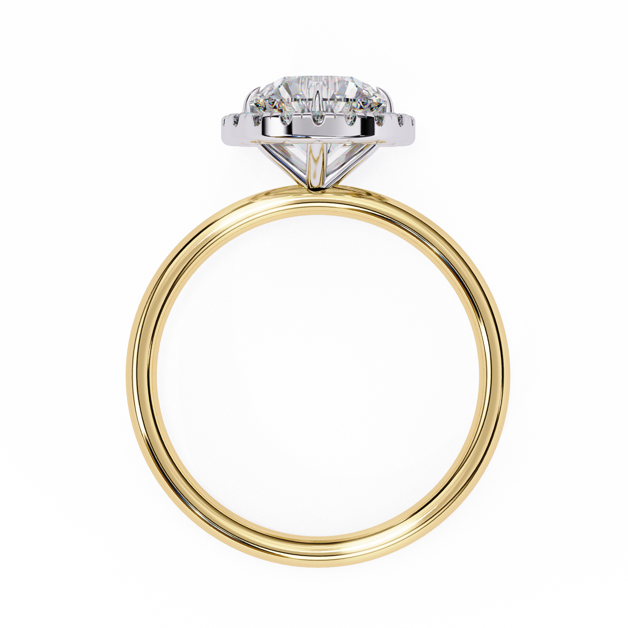 Diamond Solitaire Ring in 10k–18k Gold