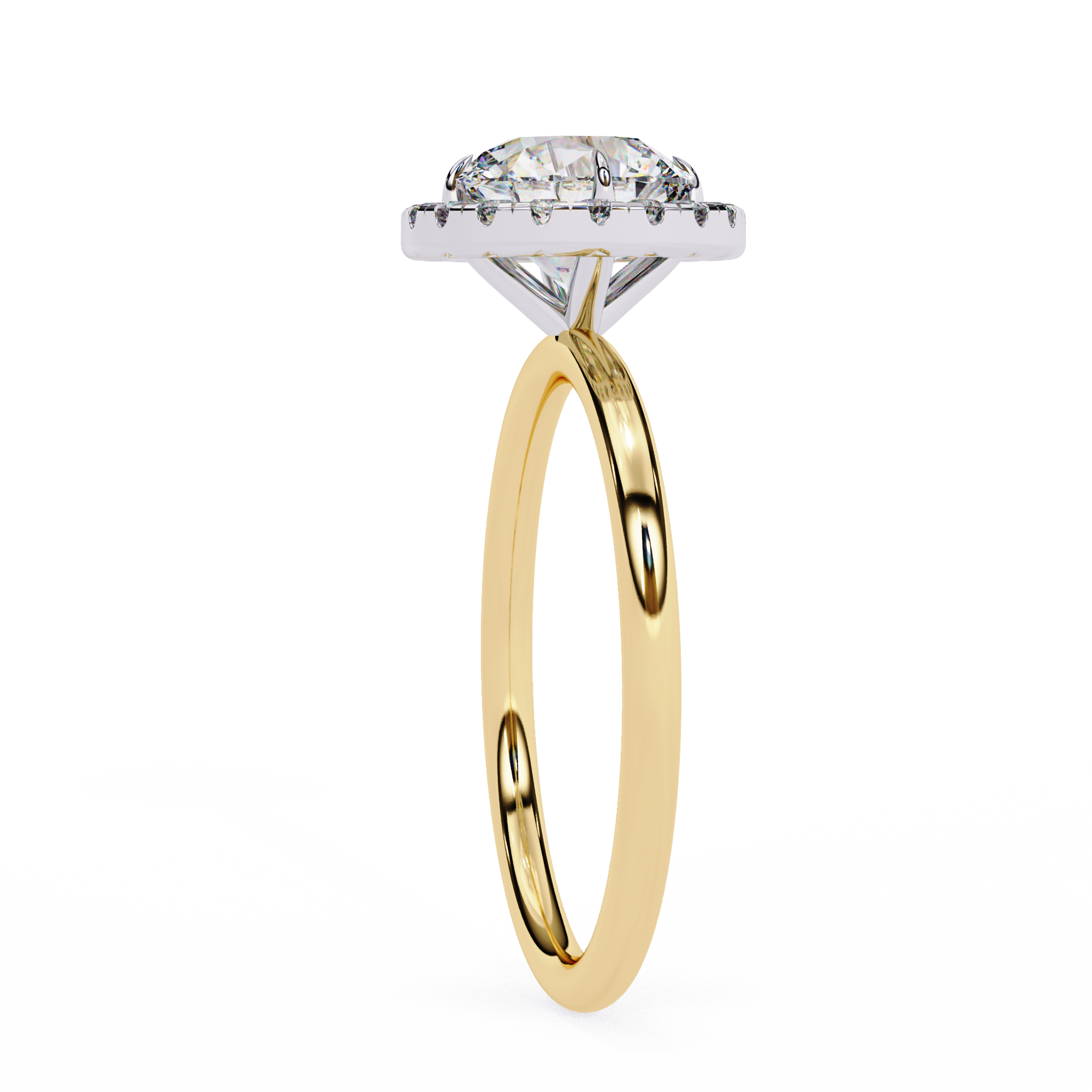 Diamond Solitaire Ring in 10k–18k Gold