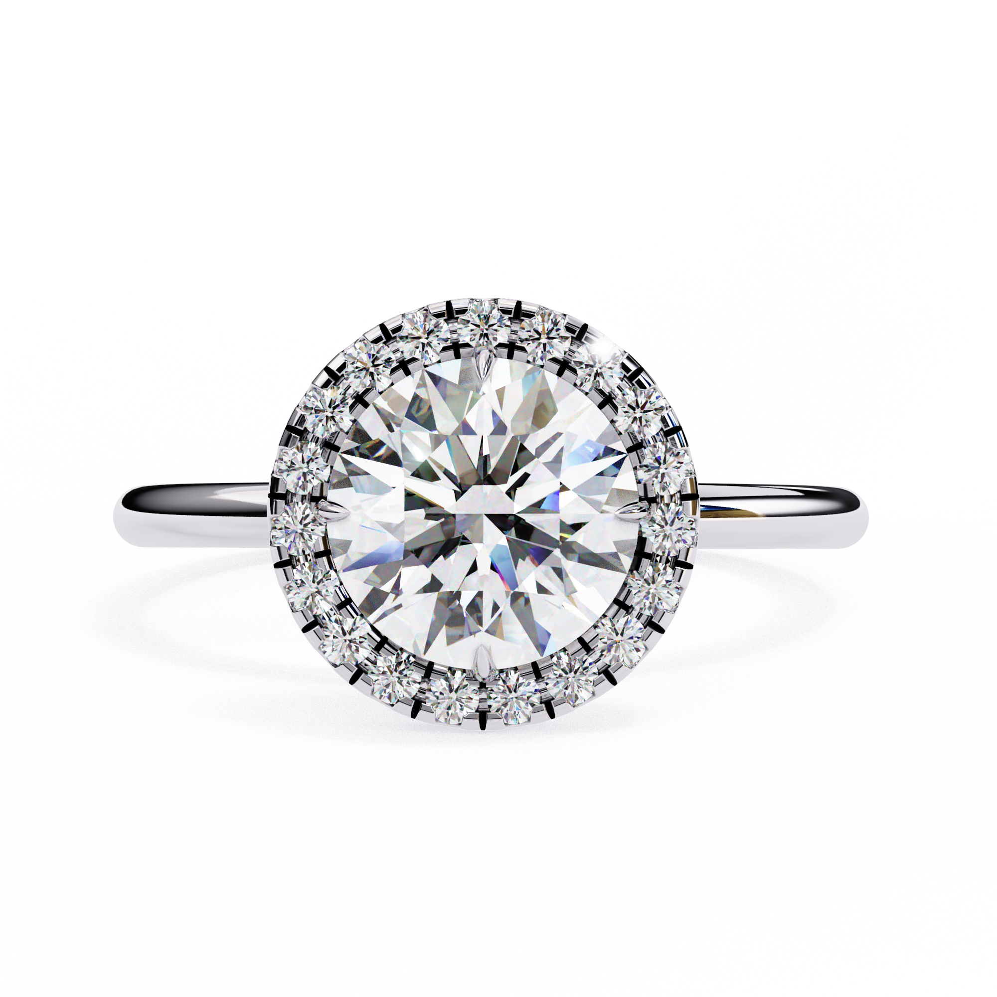 Diamond Solitaire Ring in 10k–18k Gold