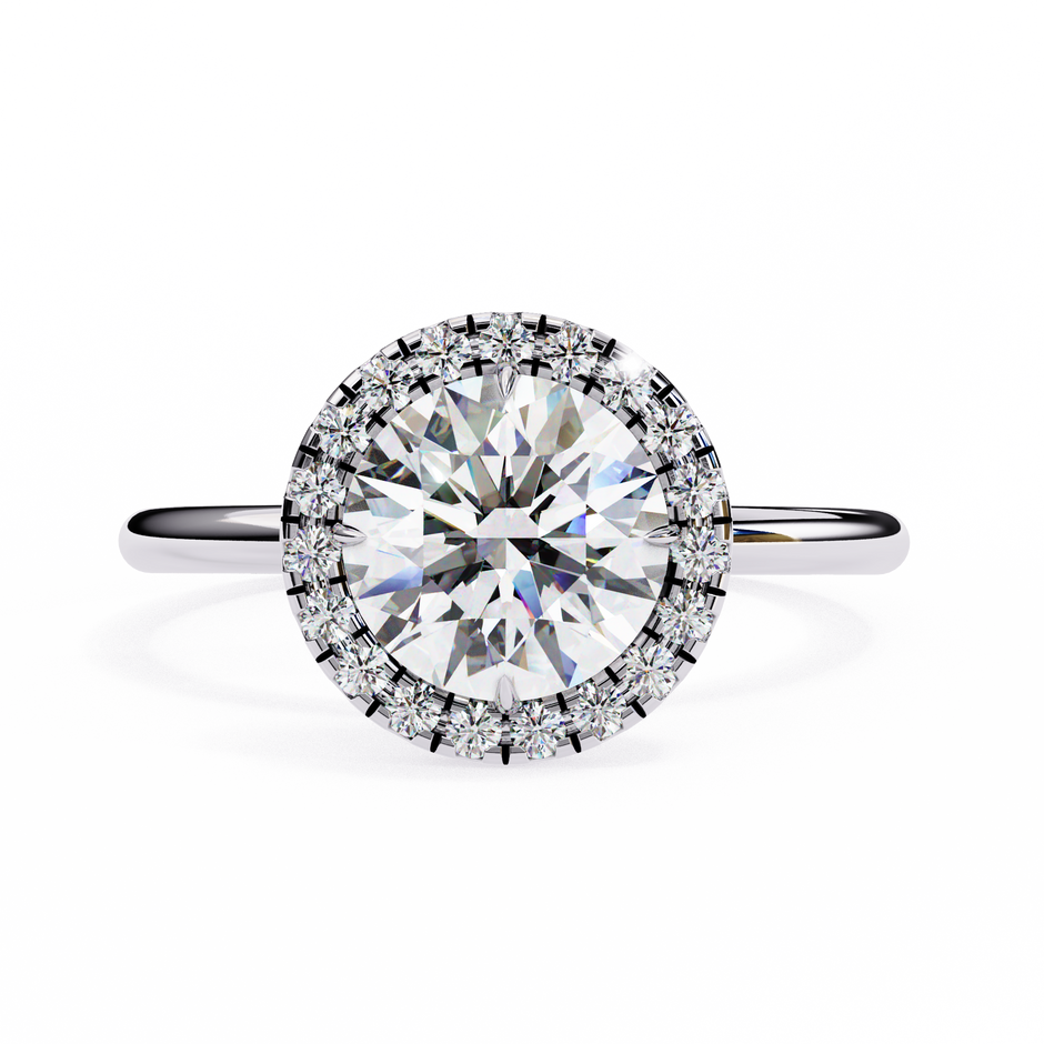 Diamond Solitaire Ring in 10k–18k Gold