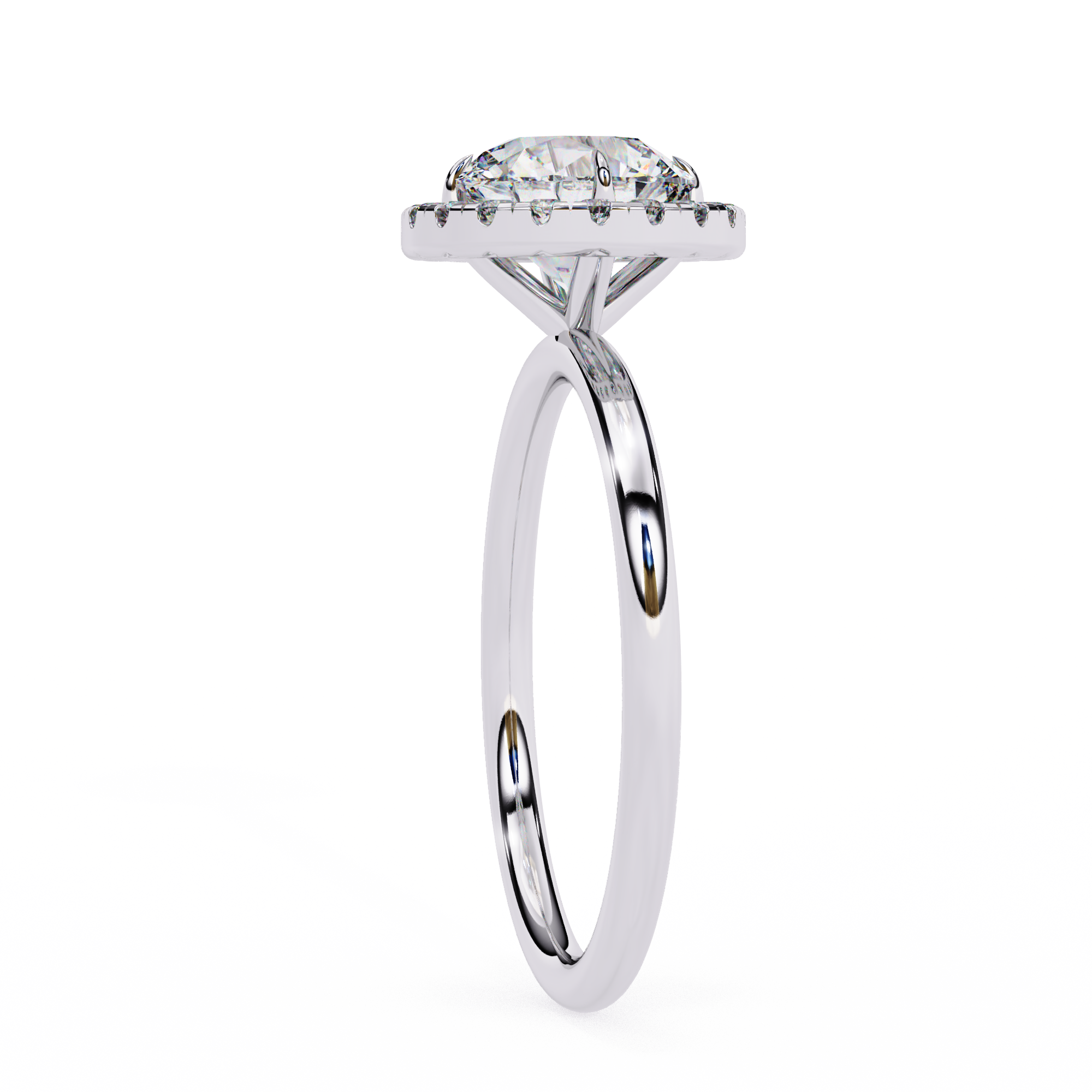 Diamond Solitaire Ring in 10k–18k Gold