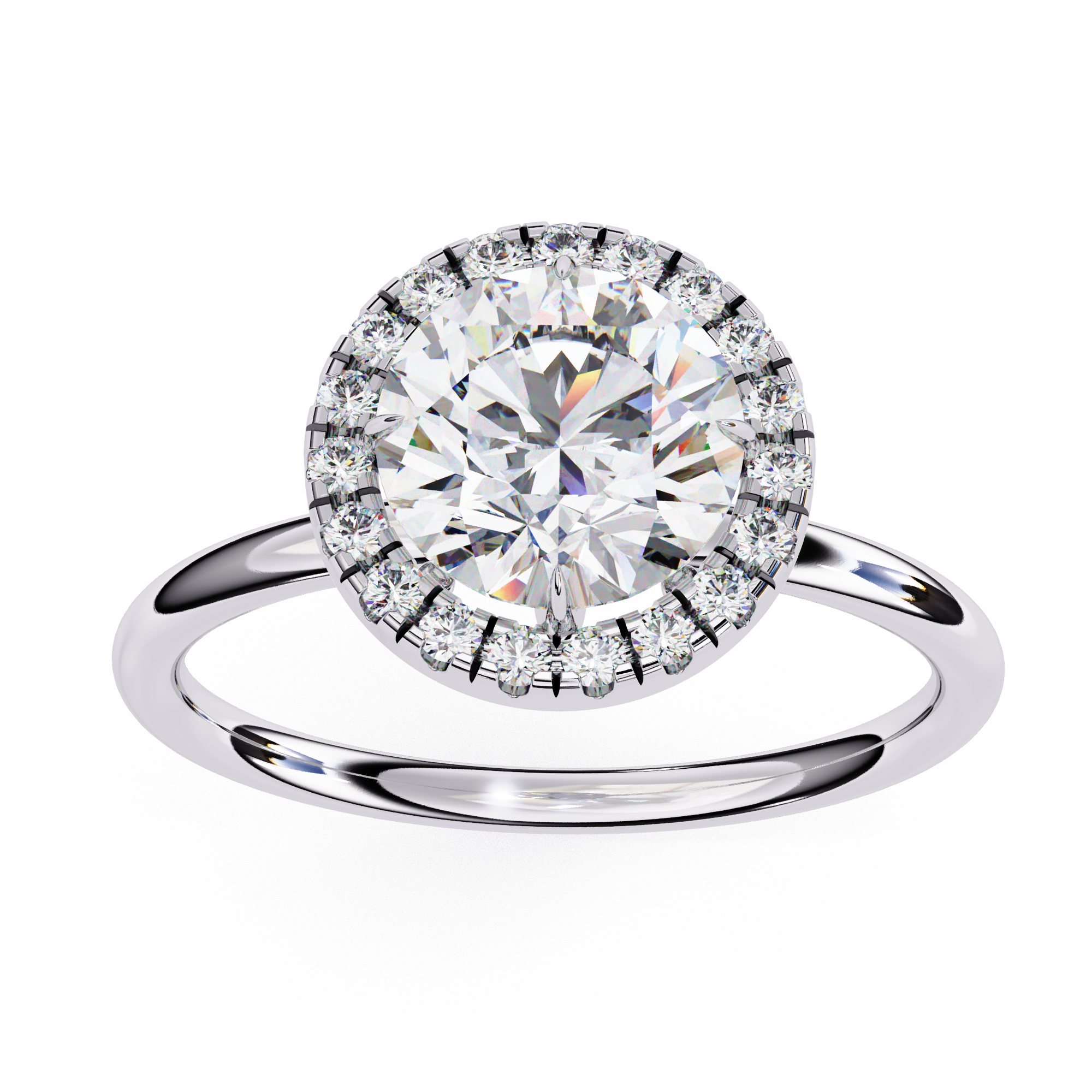 Diamond Solitaire Ring in 10k–18k Gold
