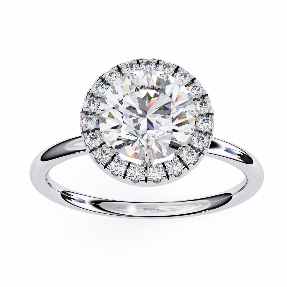 Diamond Solitaire Ring in 10k–18k Gold