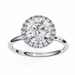 Diamond Solitaire Ring in 10k–18k Gold