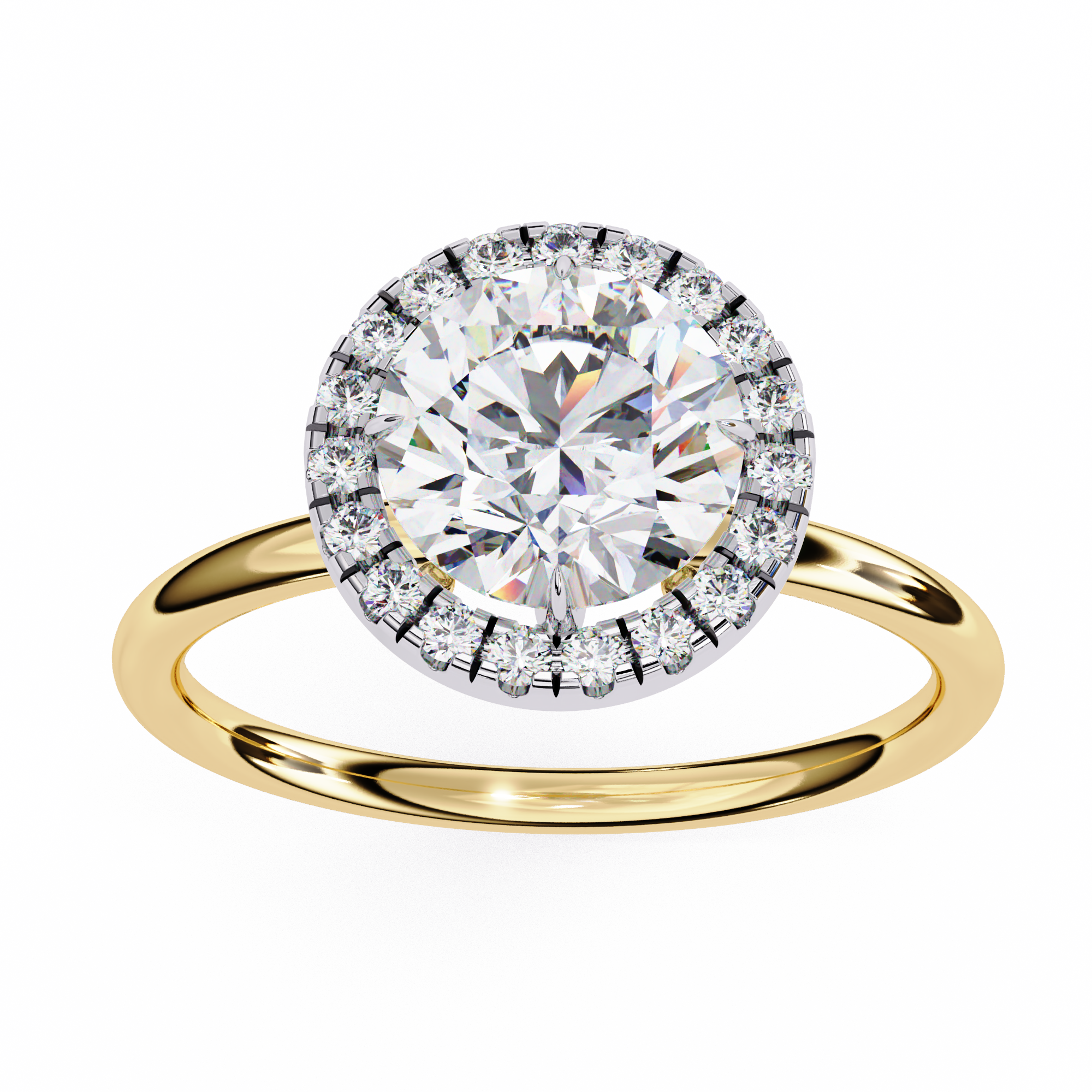 Diamond Solitaire Ring in 10k–18k Gold