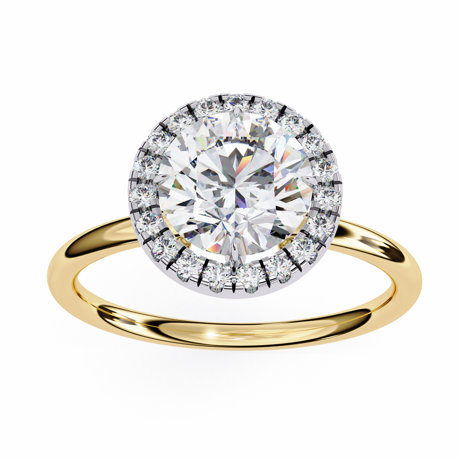 Diamond Solitaire Ring in 10k–18k Gold