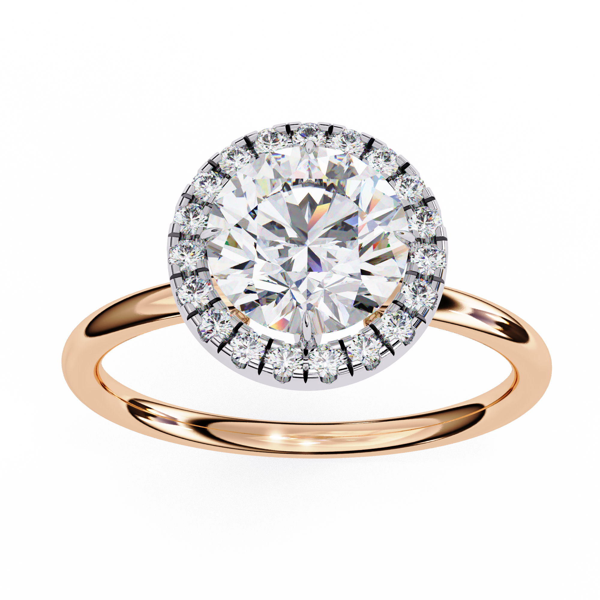 Diamond Solitaire Ring in 10k–18k Gold