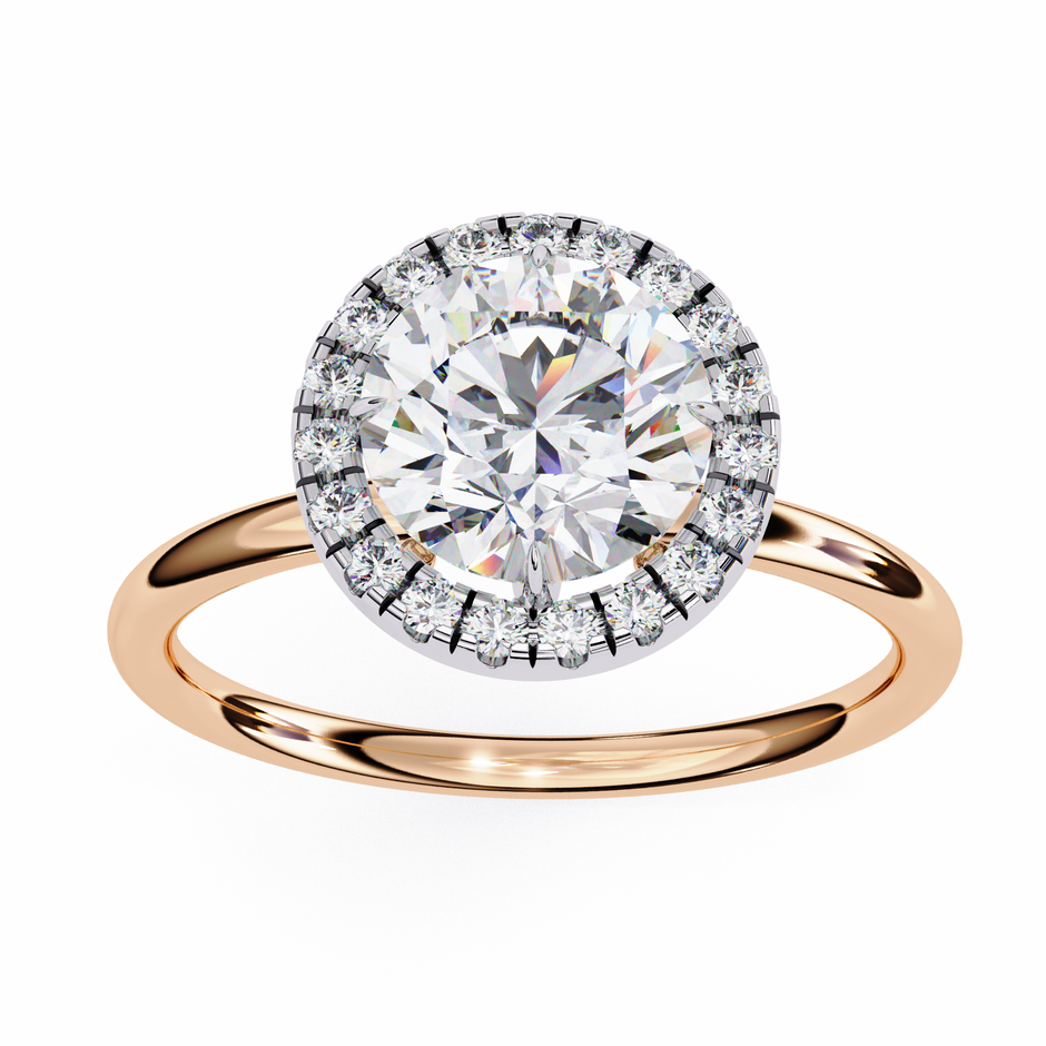 Diamond Solitaire Ring in 10k–18k Gold