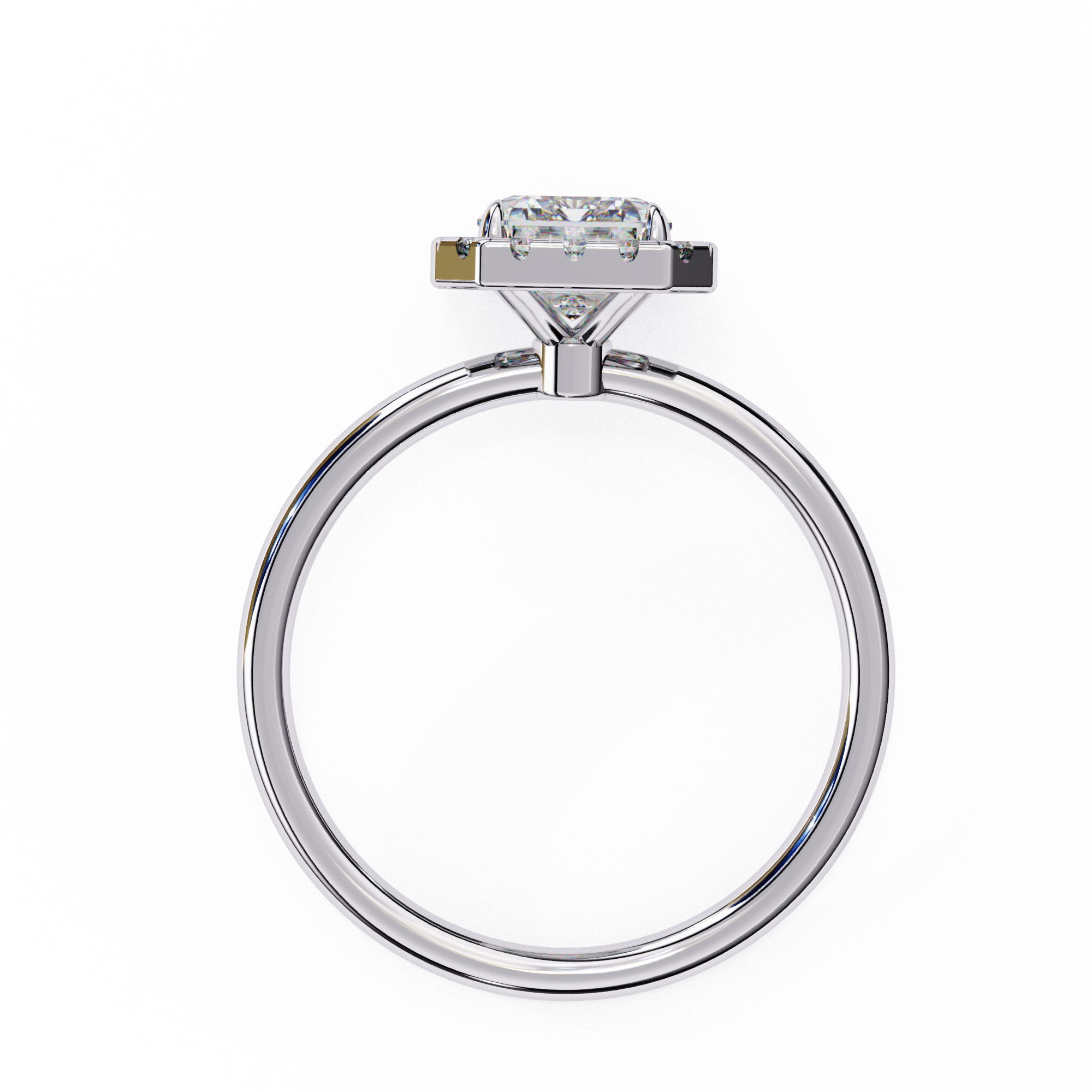 Diamond Solitaire Ring in 10k–18k Gold