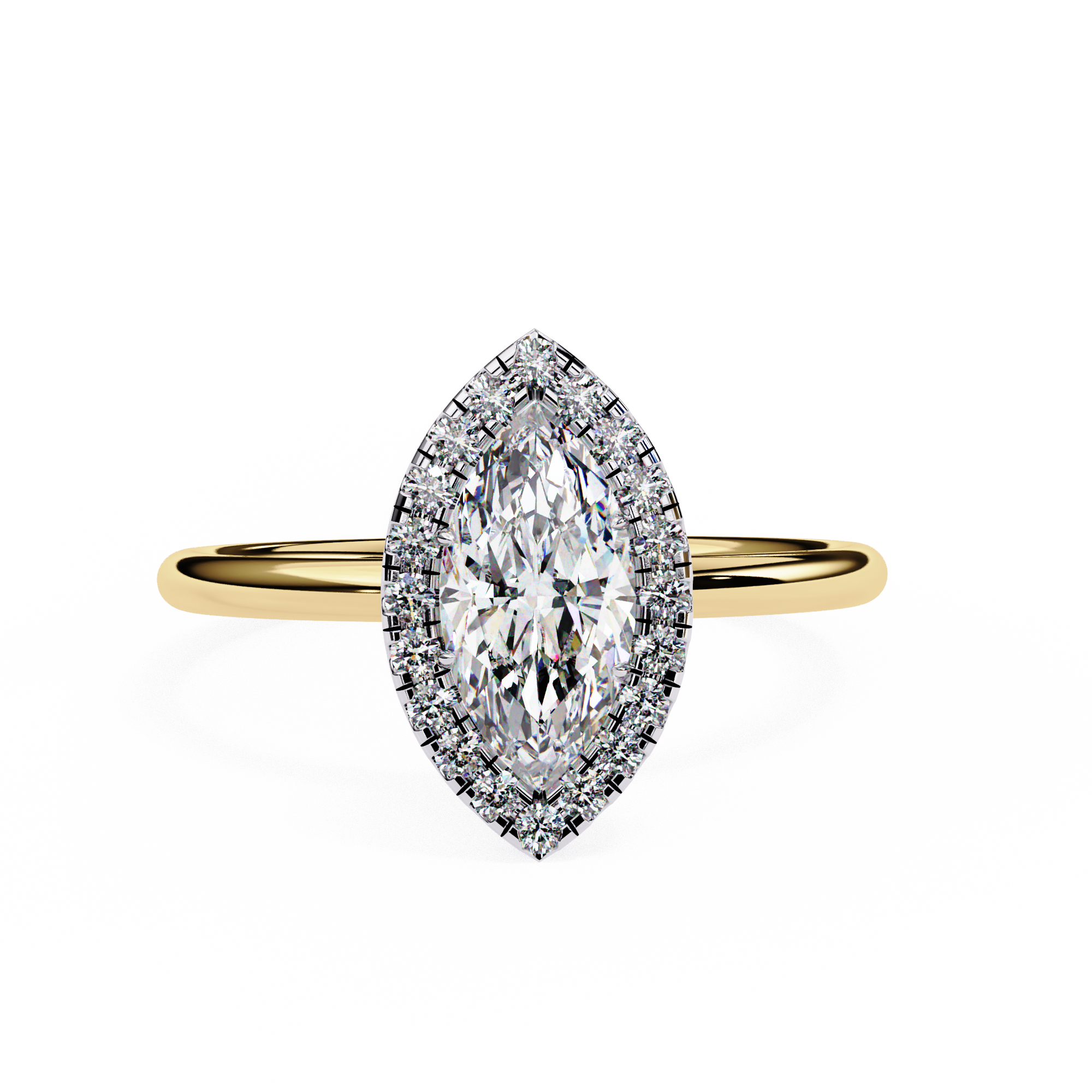 Diamond Solitaire Ring in 10k–18k Gold