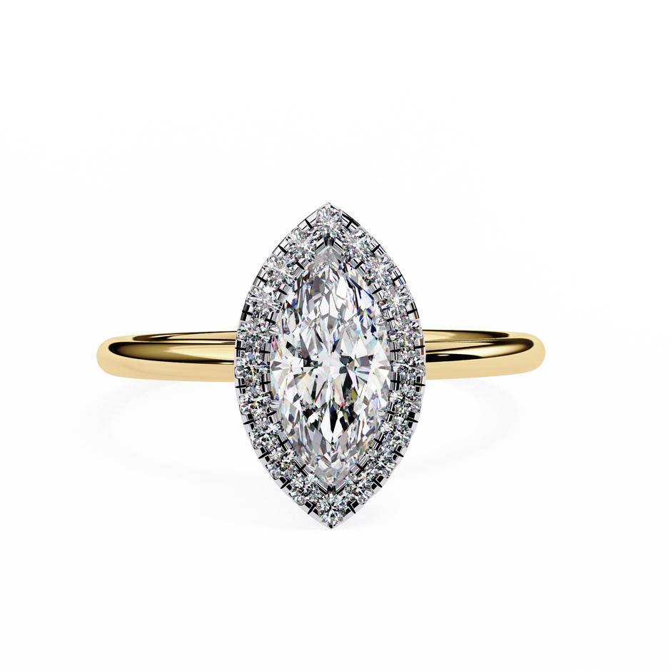 Diamond Solitaire Ring in 10k–18k Gold