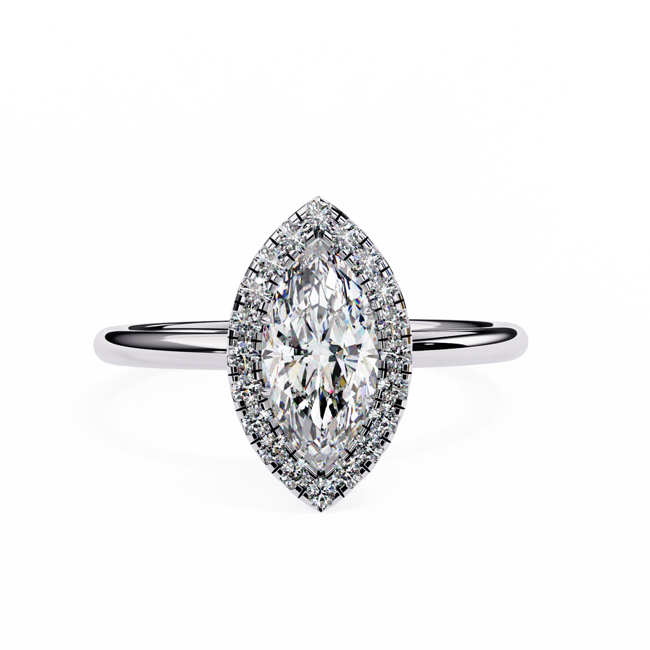 Diamond Solitaire Ring in 10k–18k Gold
