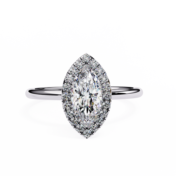 Diamond Solitaire Ring in 10k–18k Gold