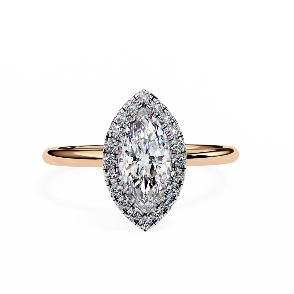 Diamond Solitaire Ring in 10k–18k Gold