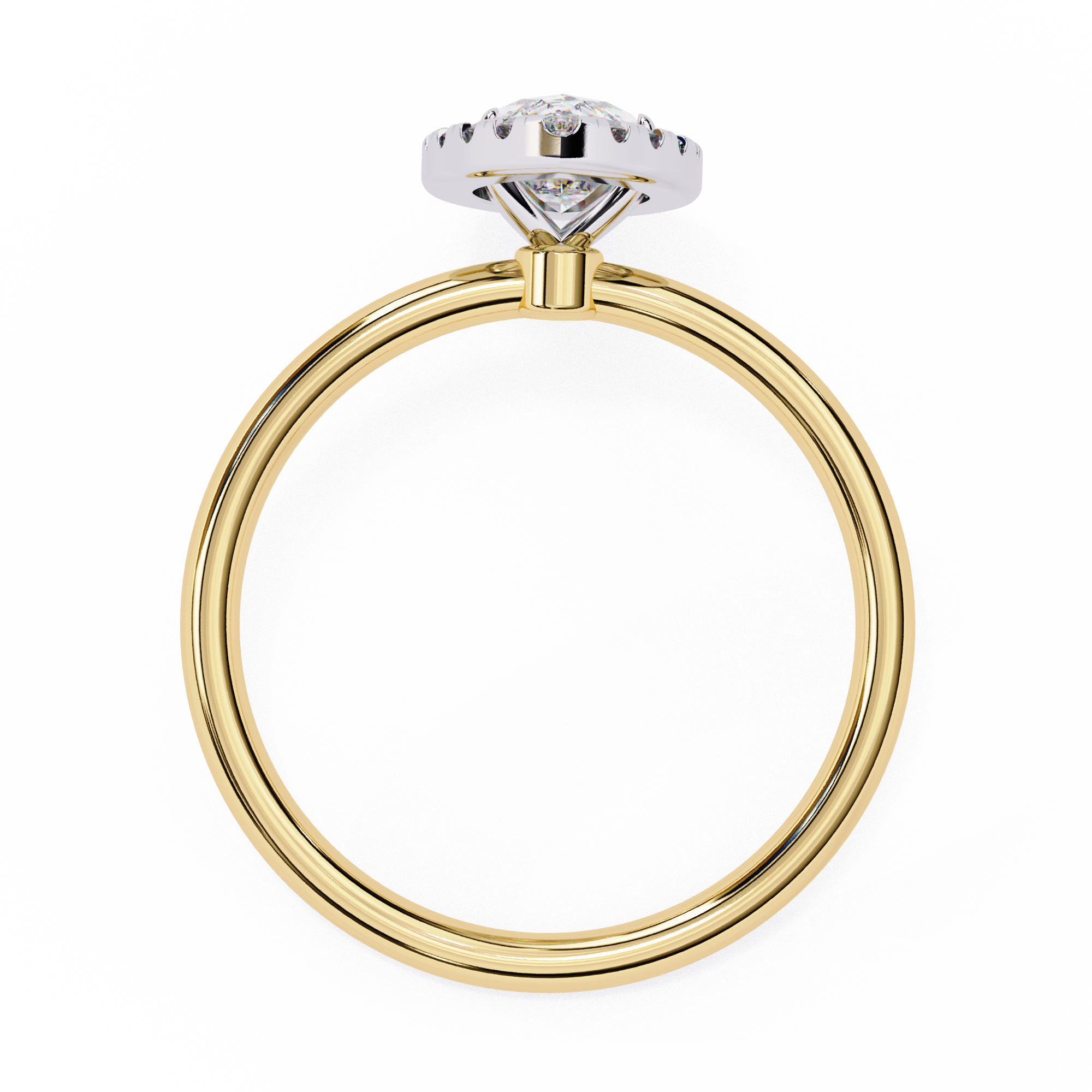 Diamond Solitaire Ring in 10k–18k Gold