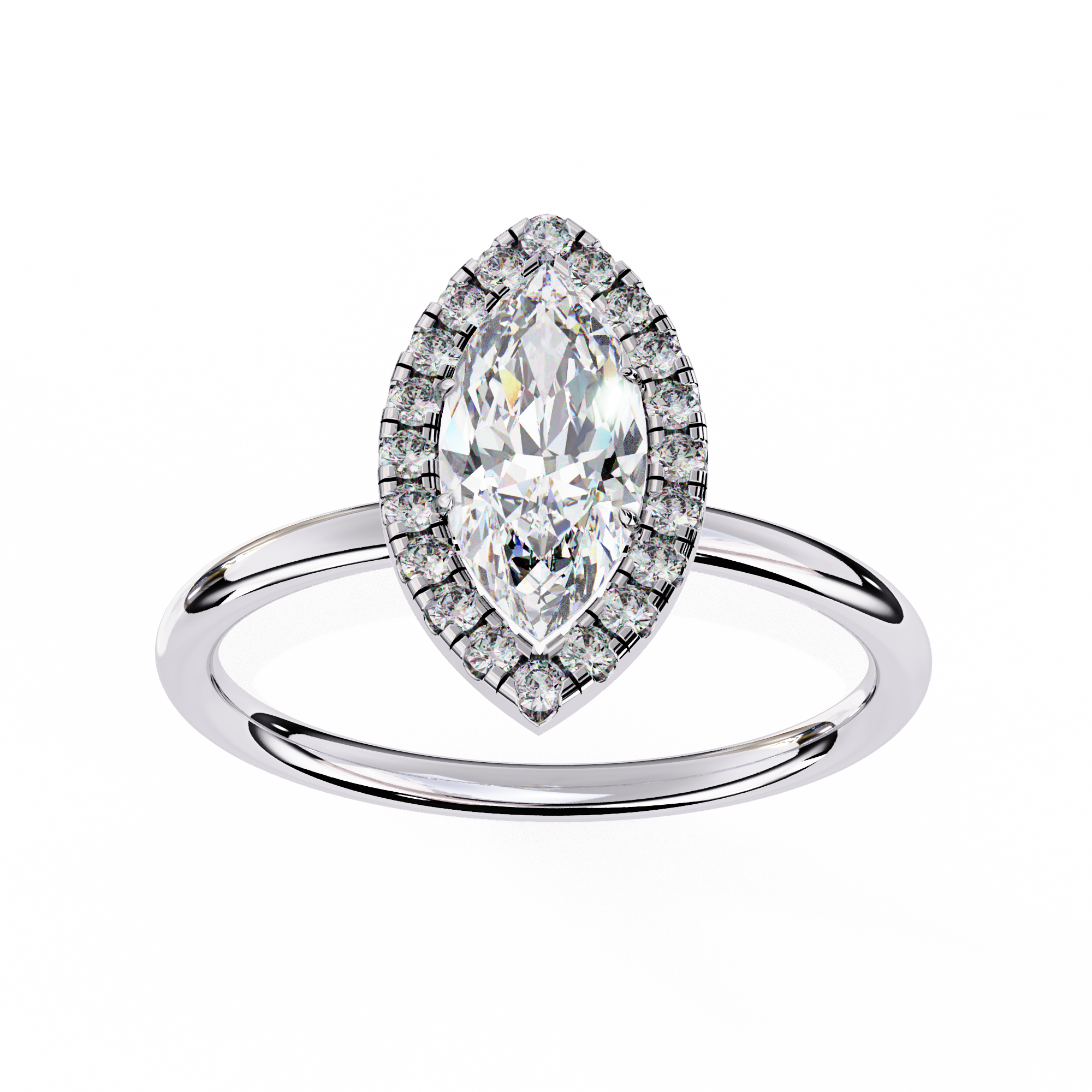 Diamond Solitaire Ring in 10k–18k Gold