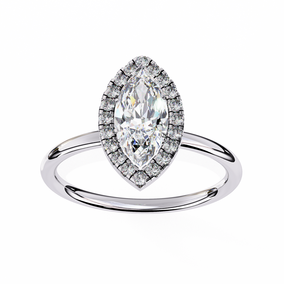 Diamond Solitaire Ring in 10k–18k Gold