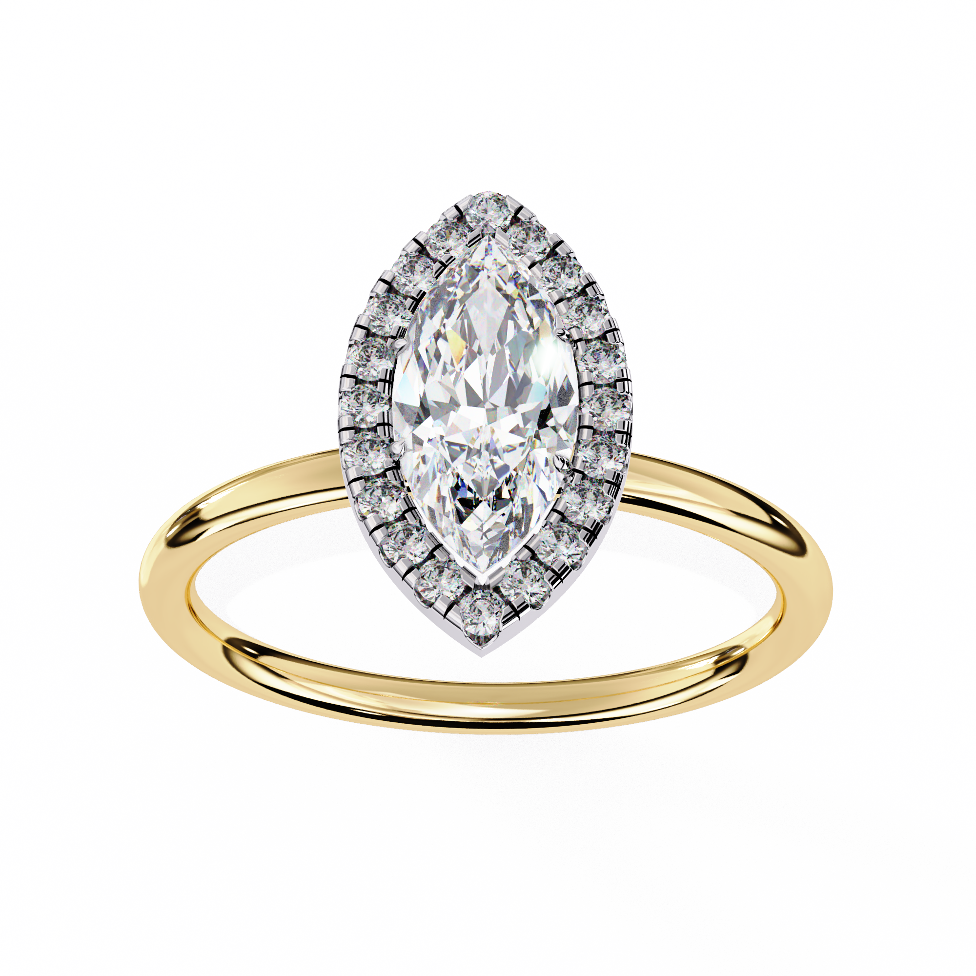 Diamond Solitaire Ring in 10k–18k Gold
