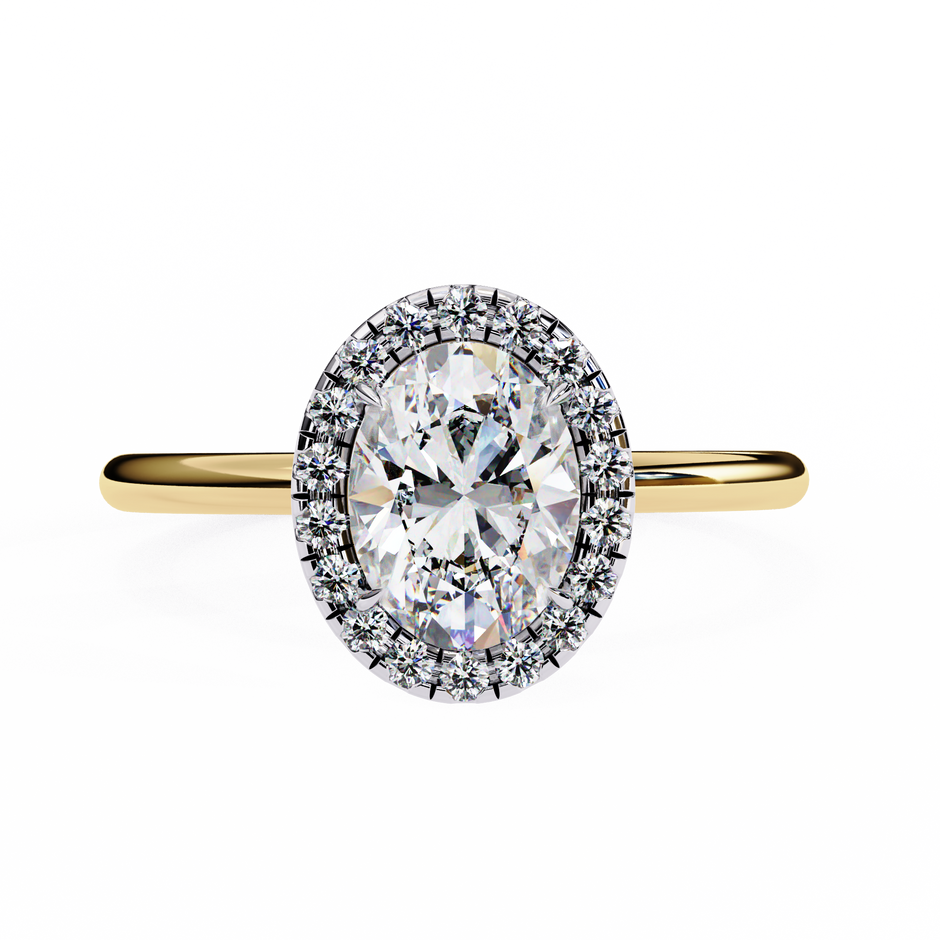 Diamond Solitaire Ring in 10k–18k Gold