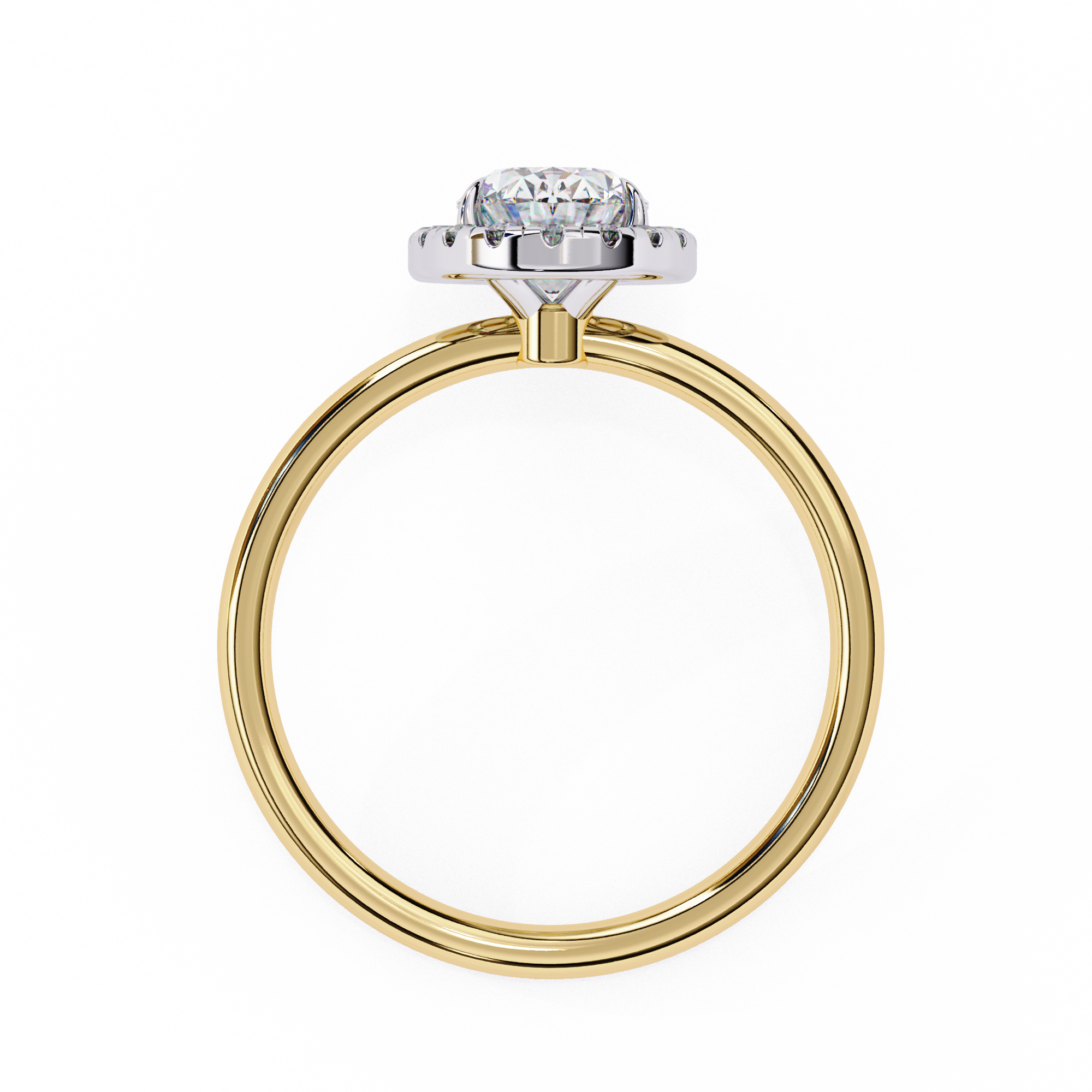 Diamond Solitaire Ring in 10k–18k Gold