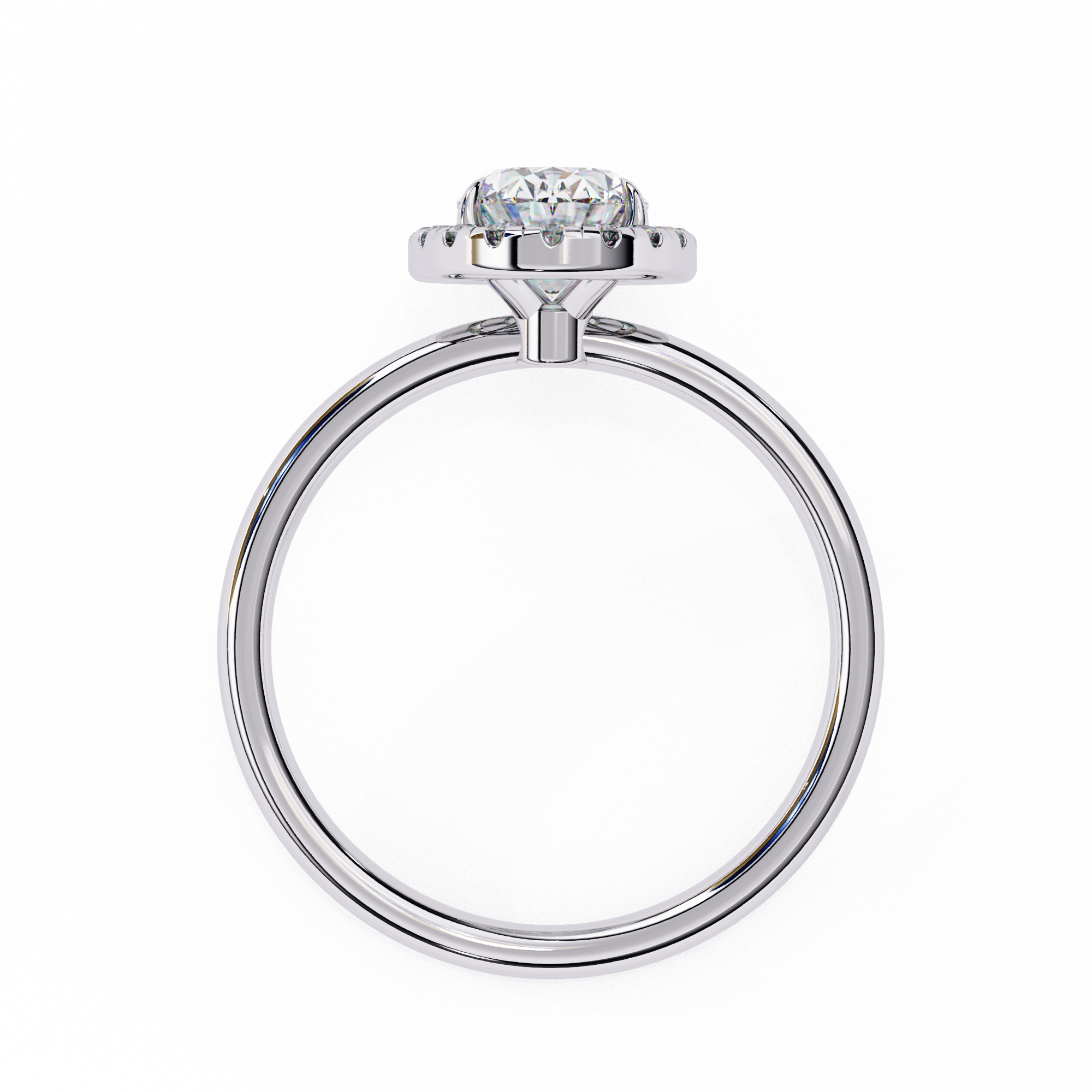 Diamond Solitaire Ring in 10k–18k Gold