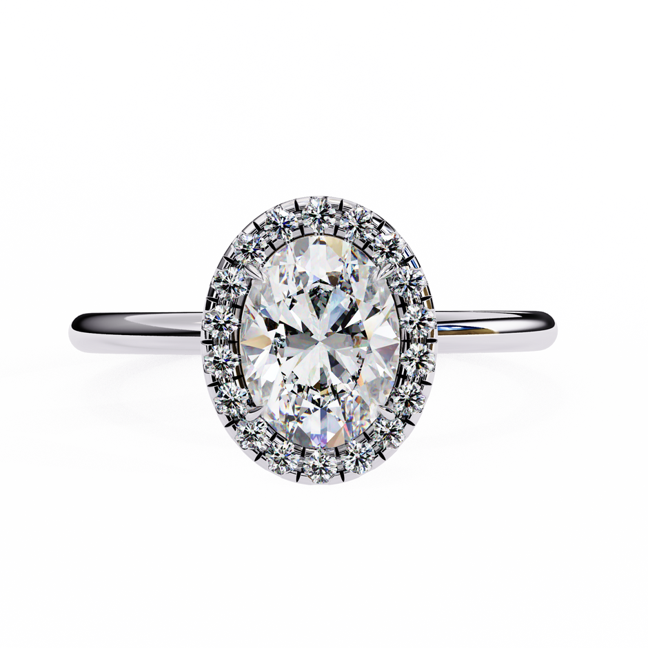 Diamond Solitaire Ring in 10k–18k Gold