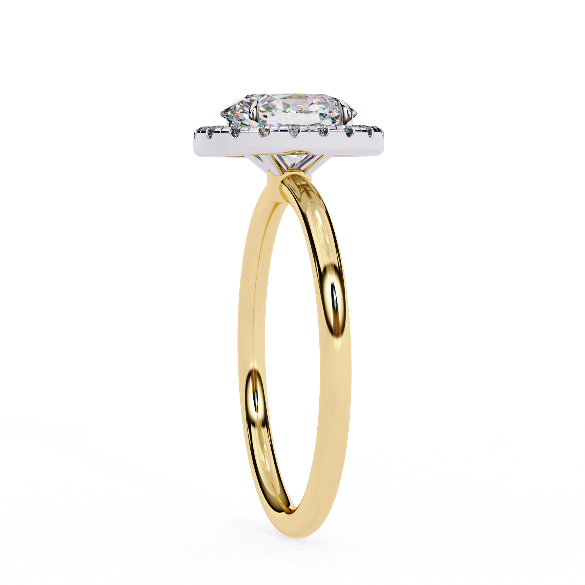Diamond Solitaire Ring in 10k–18k Gold