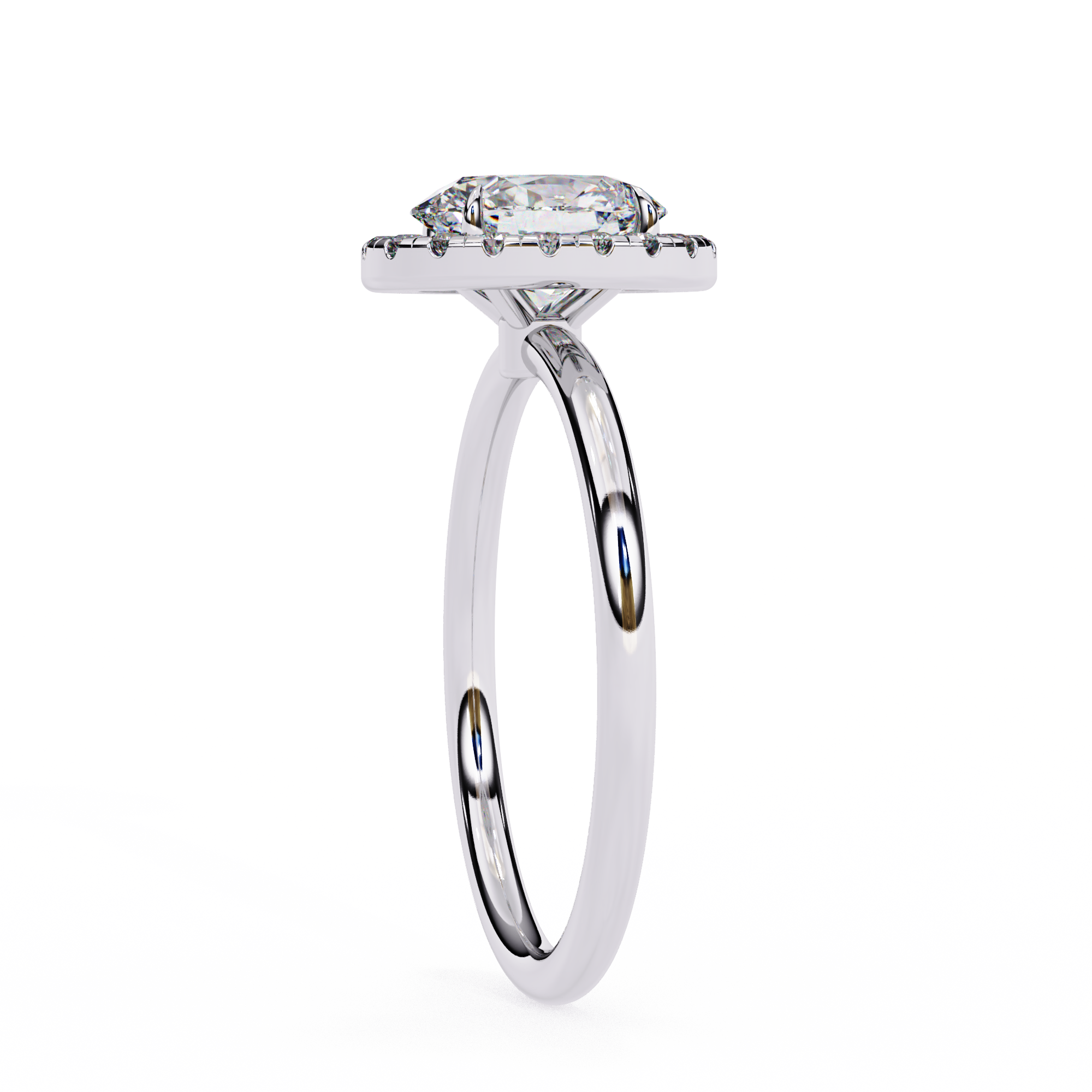 Diamond Solitaire Ring in 10k–18k Gold