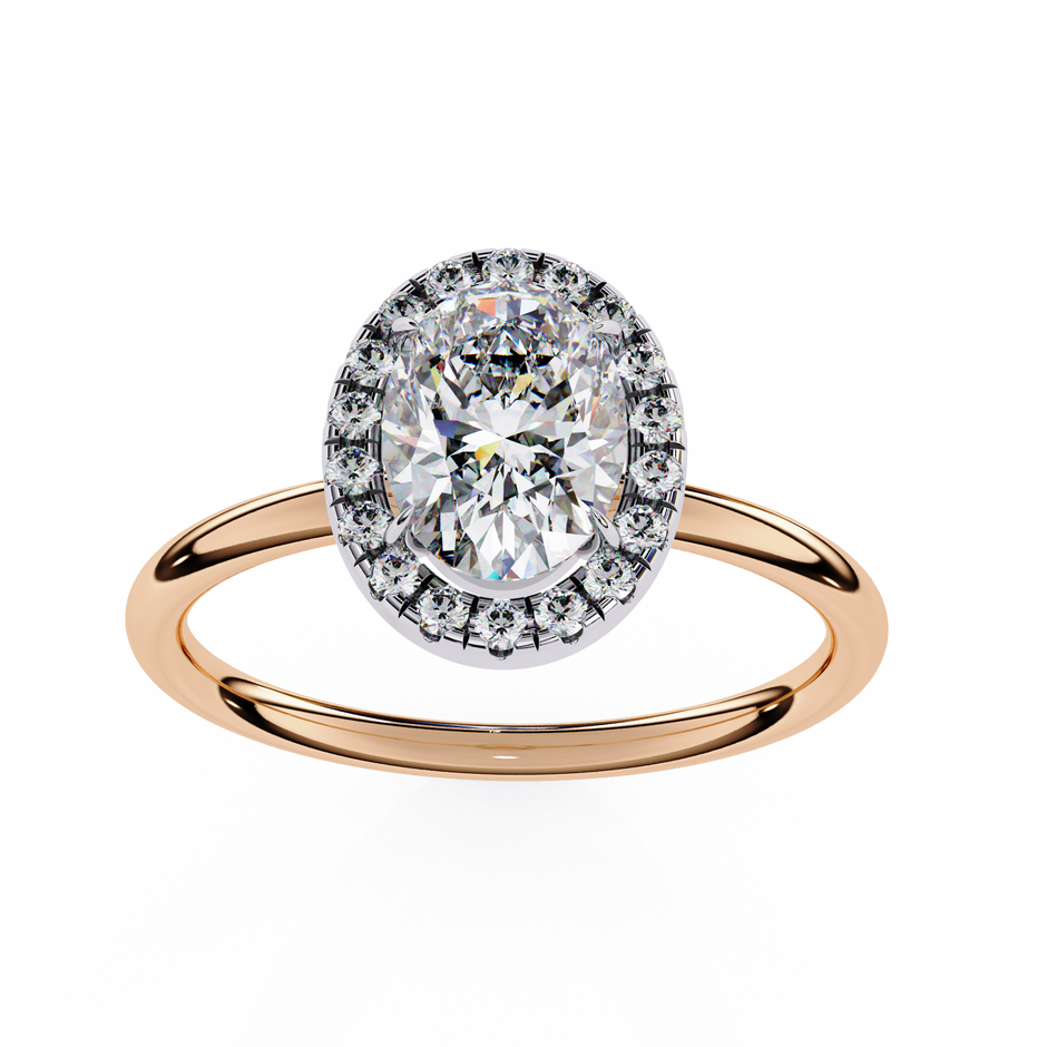 Diamond Solitaire Ring in 10k–18k Gold