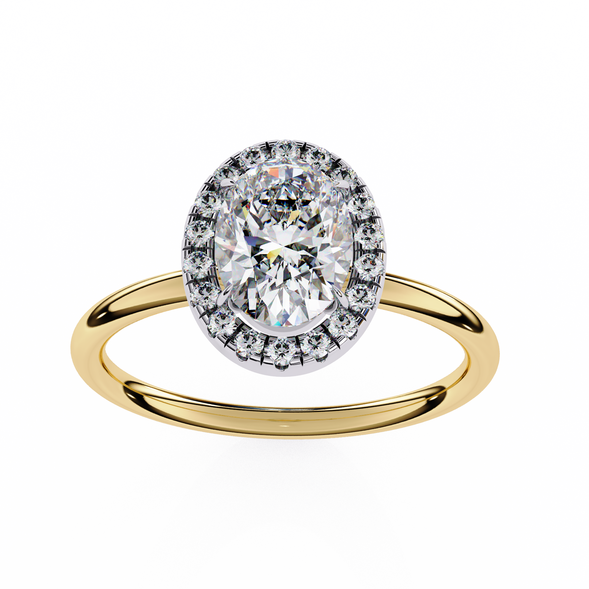 Diamond Solitaire Ring in 10k–18k Gold