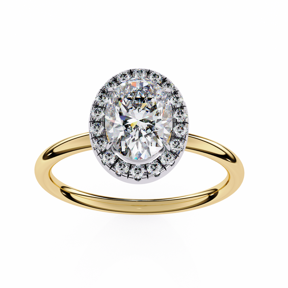 Diamond Solitaire Ring in 10k–18k Gold