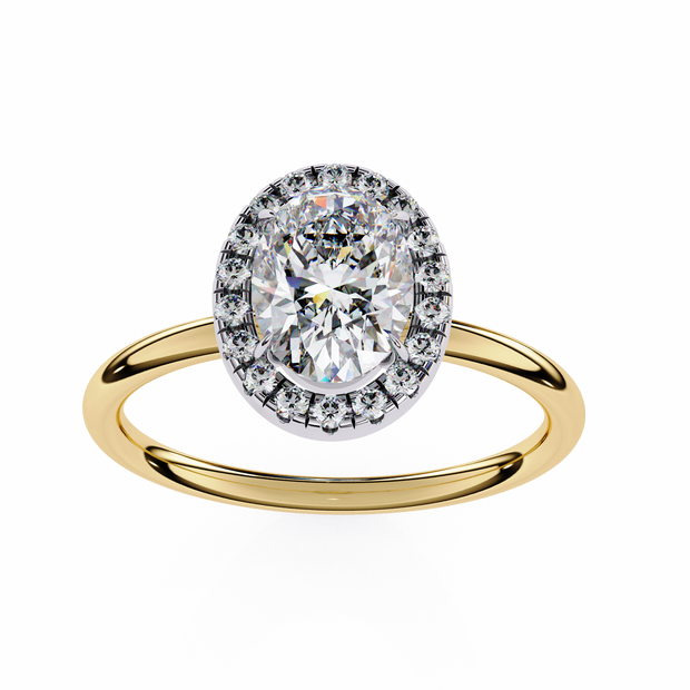 Diamond Solitaire Ring in 10k–18k Gold