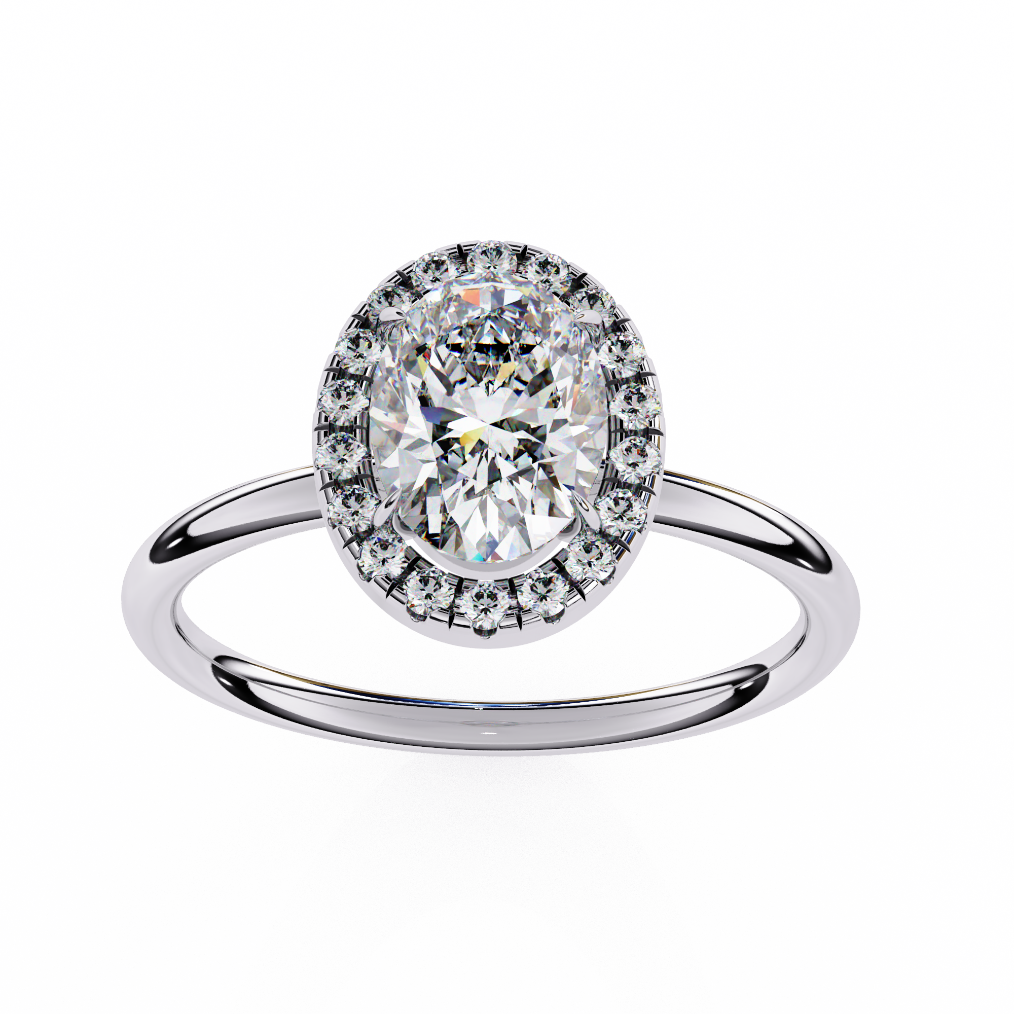 Diamond Solitaire Ring in 10k–18k Gold