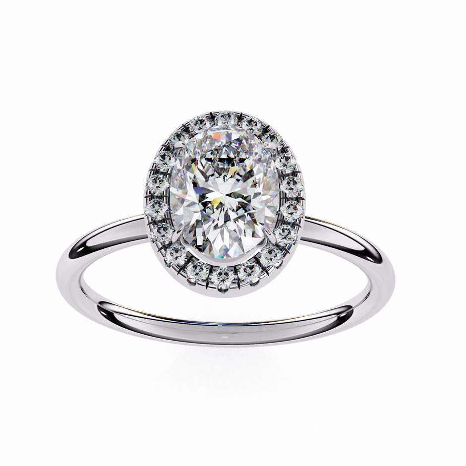 Diamond Solitaire Ring in 10k–18k Gold