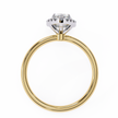 Pear-Shaped Diamond Solitaire Ring in 10k–18k Gold