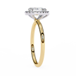 Pear-Shaped Diamond Solitaire Ring in 10k–18k Gold