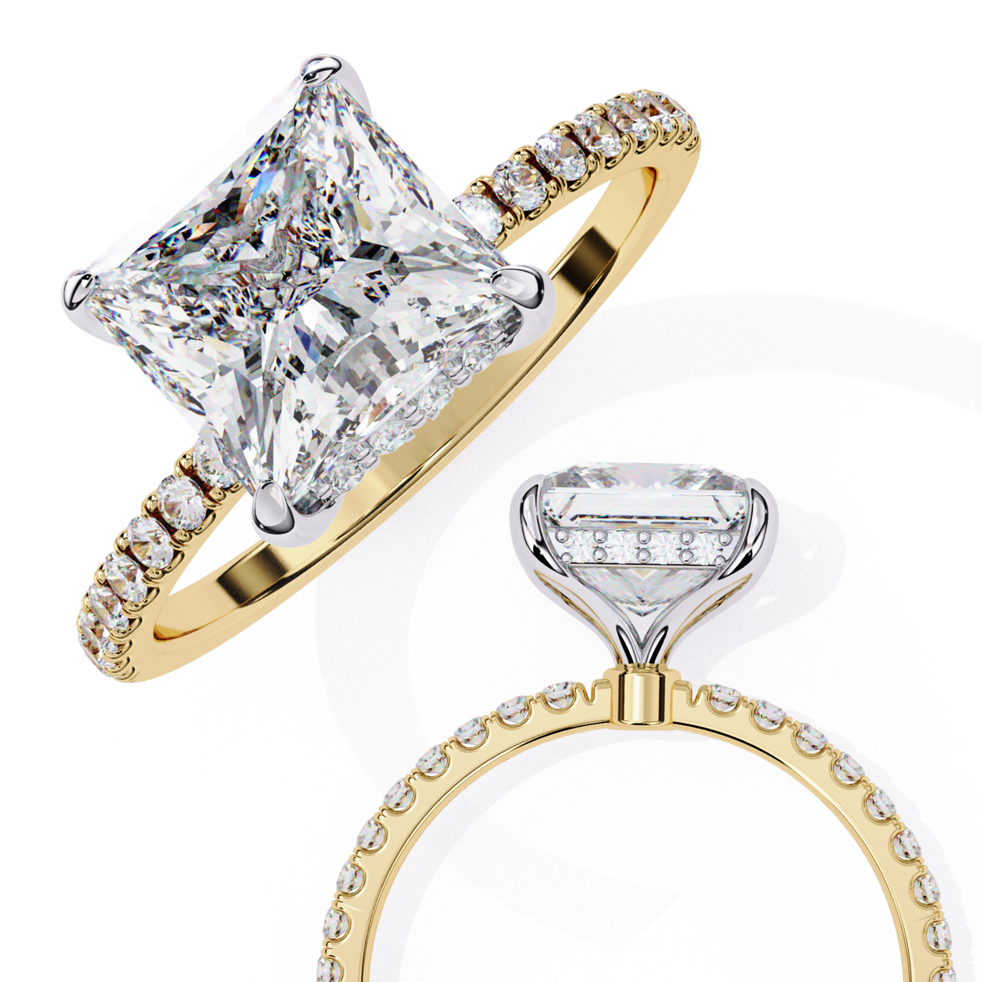 Round Brilliant Diamond Solitaire Ring in 10k–18k Gold